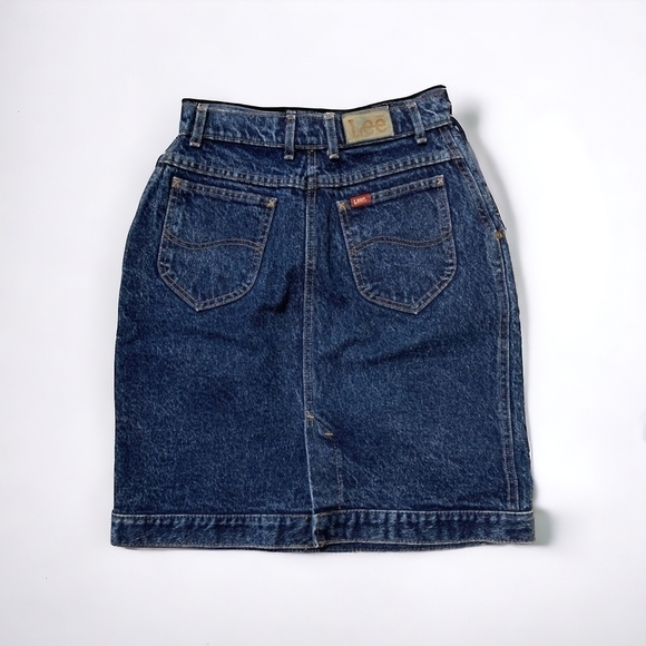*rare* Vintage Lee Denim Skirt Size 10 - Picture 3 of 6